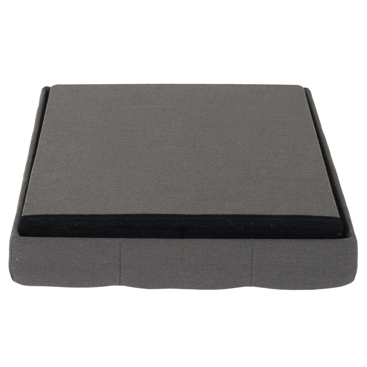 Coffre Pouf Pliable Eleonor Gris
