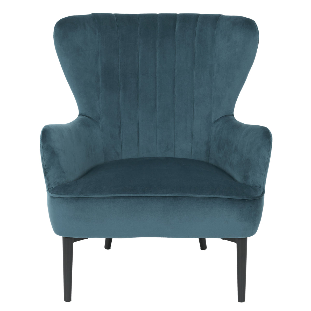 Fauteuil Heaven Velours Bleu Paon