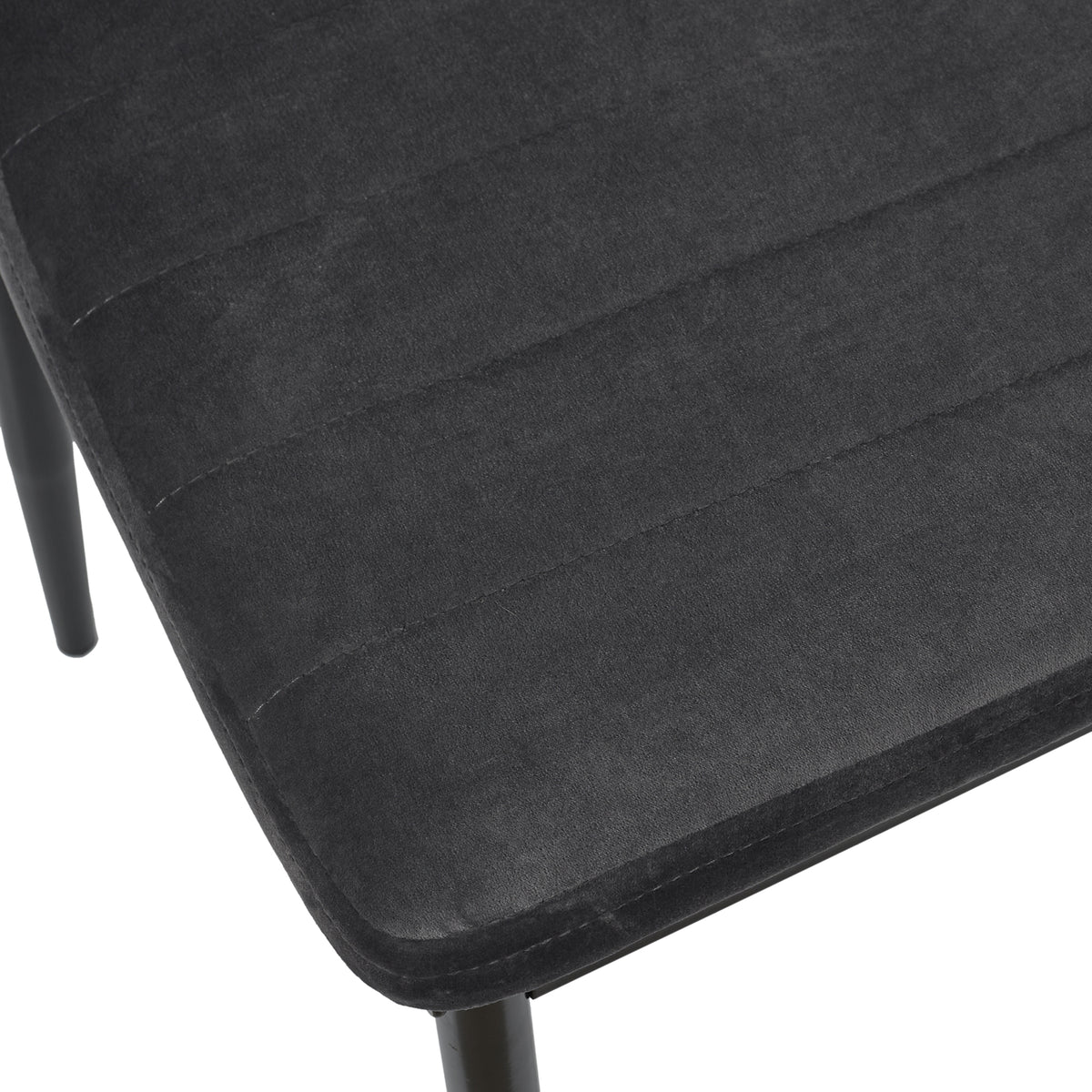 Chaise Victor Velours Gris