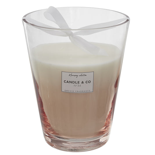 Bougie Parfumee Vase Beige Harmony H23Cm