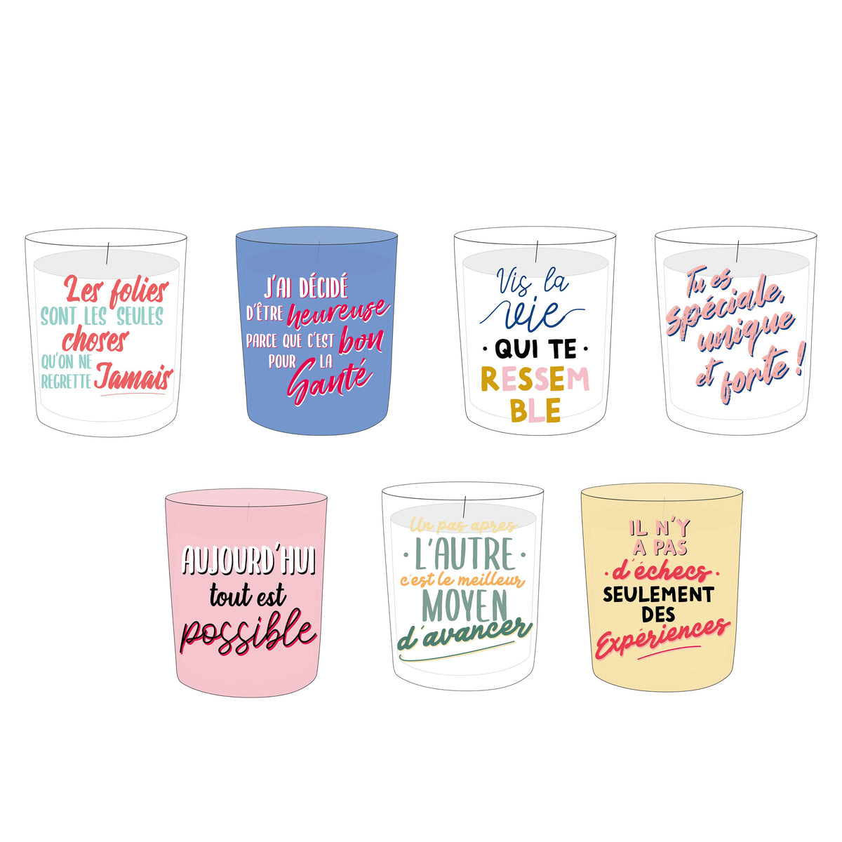 Bougie Parfumee X7 Calendrier Citations