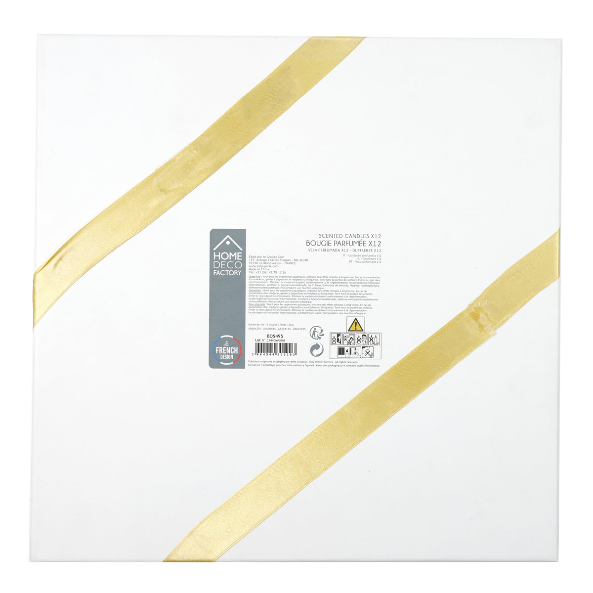 Bougie Parfumee X12 Nuances Coffret