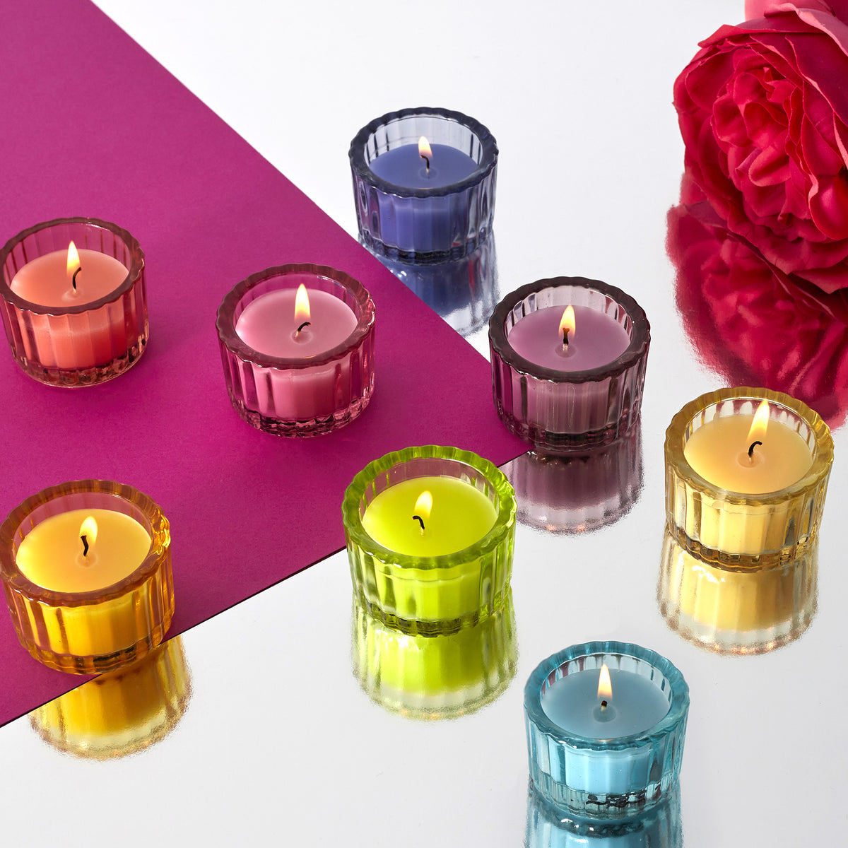 Bougie Parfumee X12 Nuances Coffret