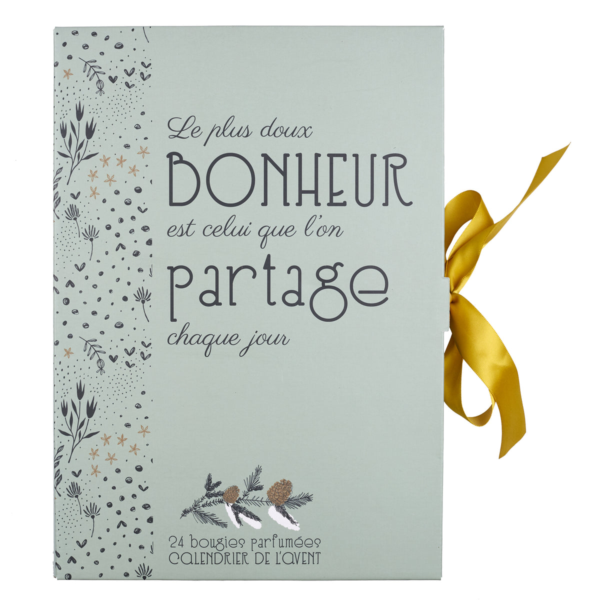 Bougie Parfumee X24 Calendrier Noel Nordique