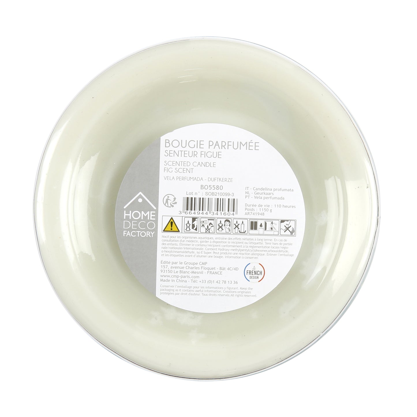 Bougie Parfumee Bonbonniere Verte H29Cm