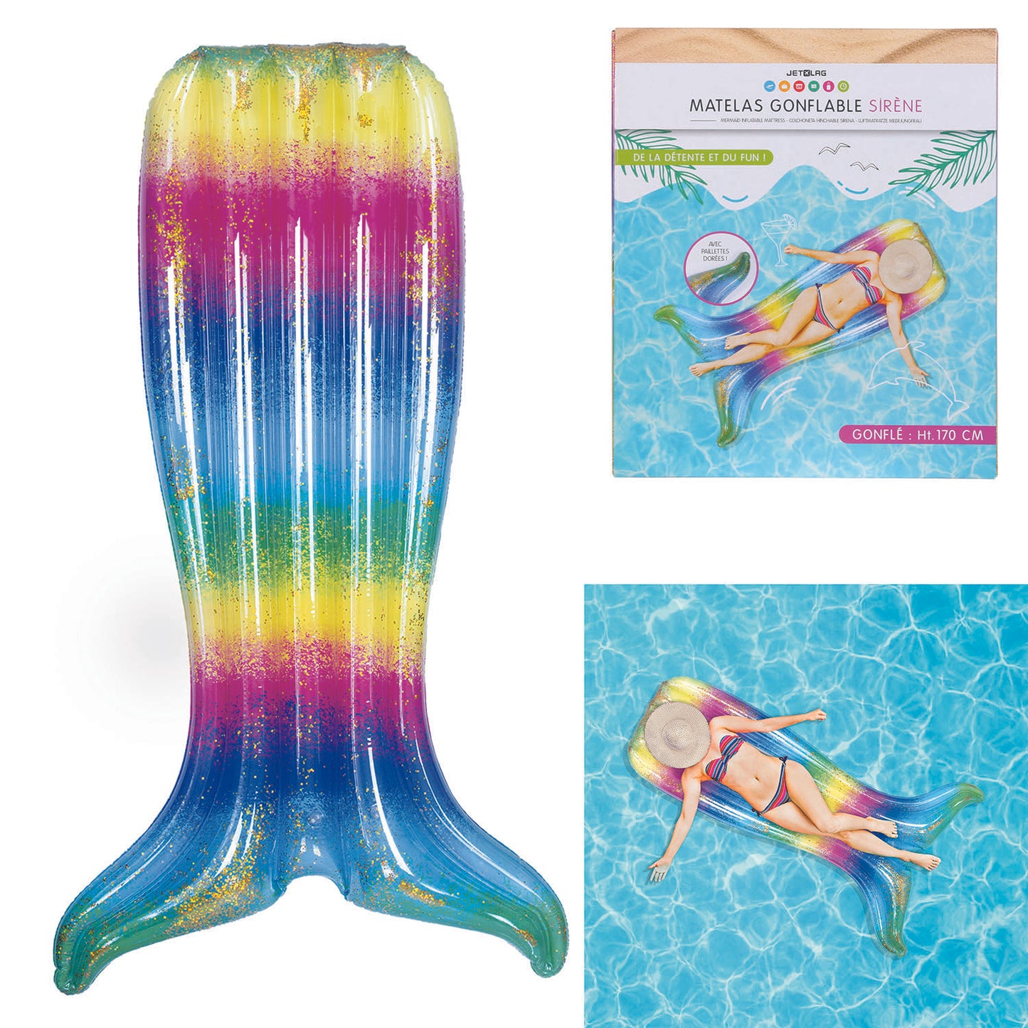 Matelas Gonflable Sirene 170Cm