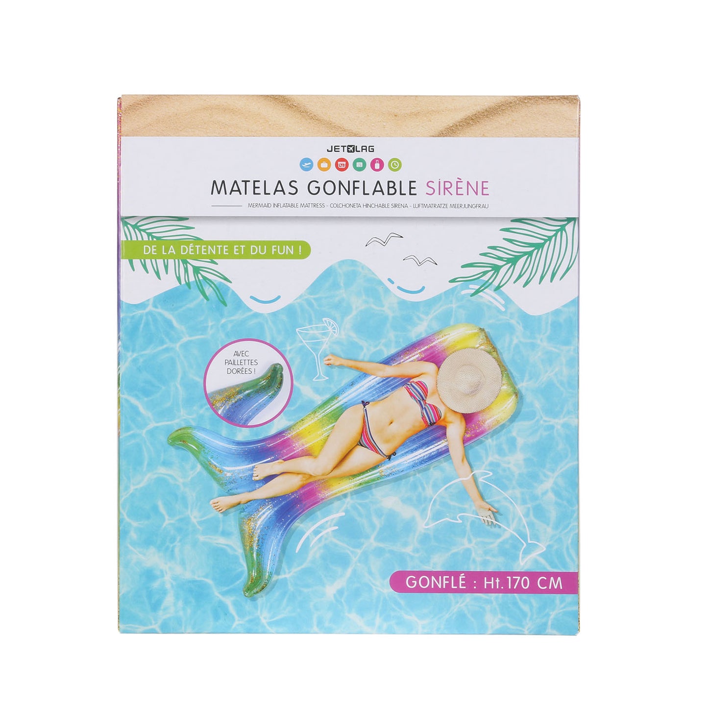 Matelas Gonflable Sirene 170Cm