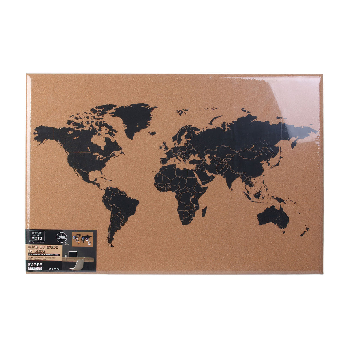 Carte Du Monde En Liege Happy Working