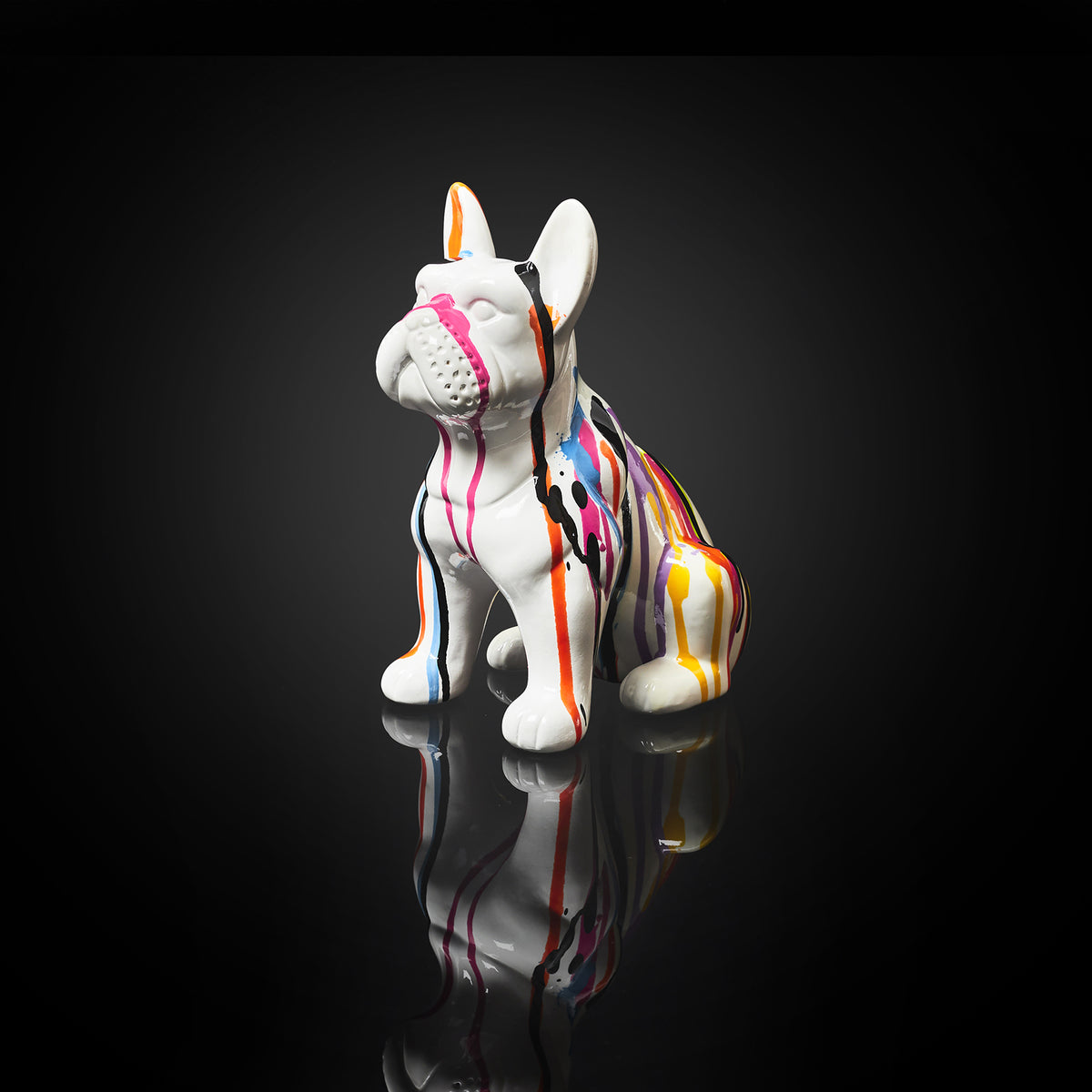 Bulldog Ceramique Coulures 20Cm