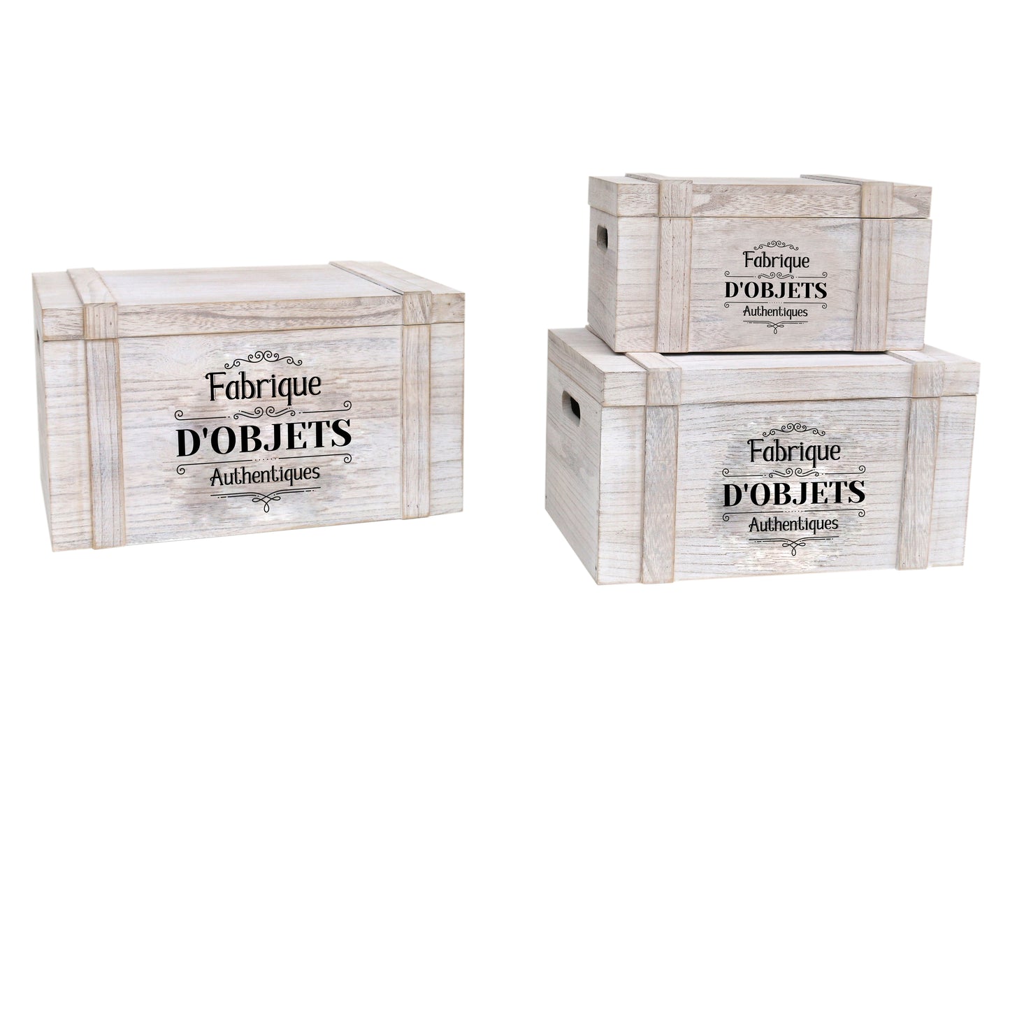 Cagette De Rangement Malle Creuse X3
