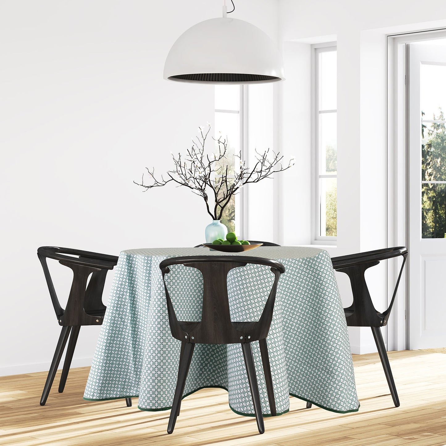 Nappe Ronde Feuillage 180Cm