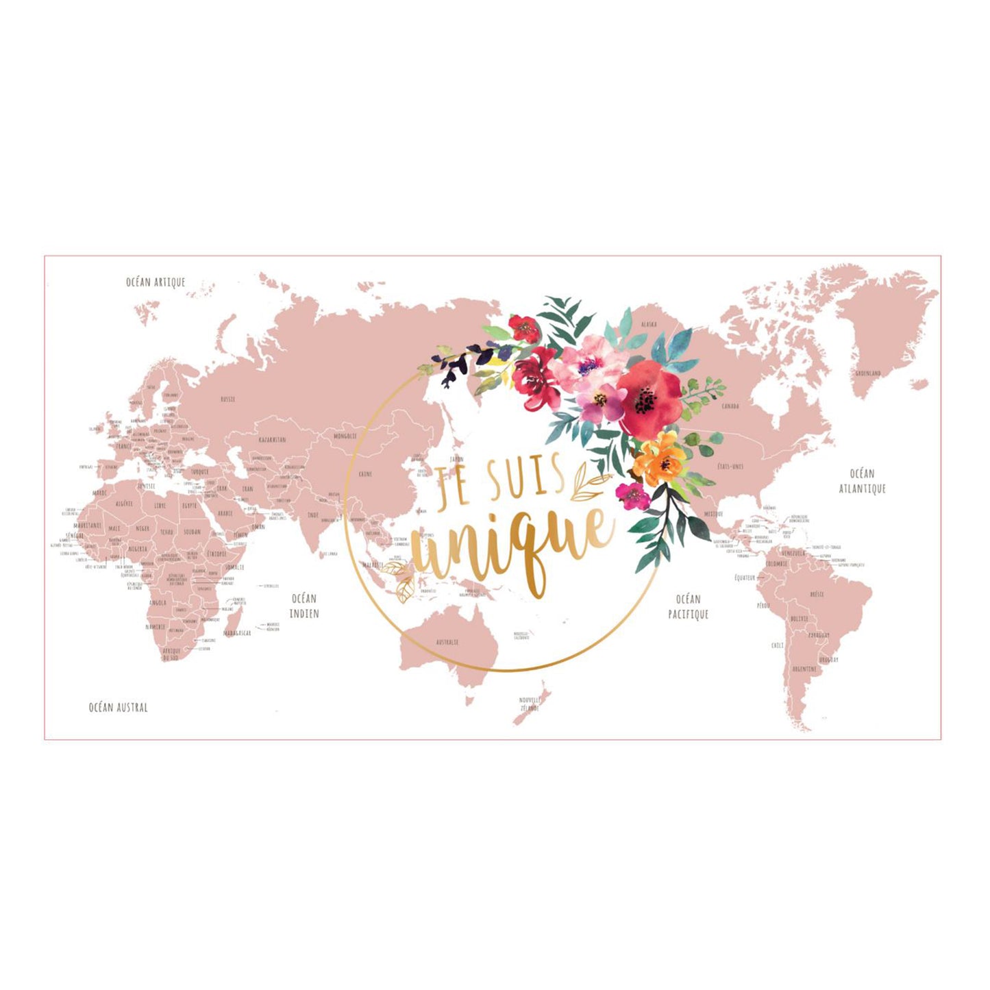 Globe Terrestre Deco Girly