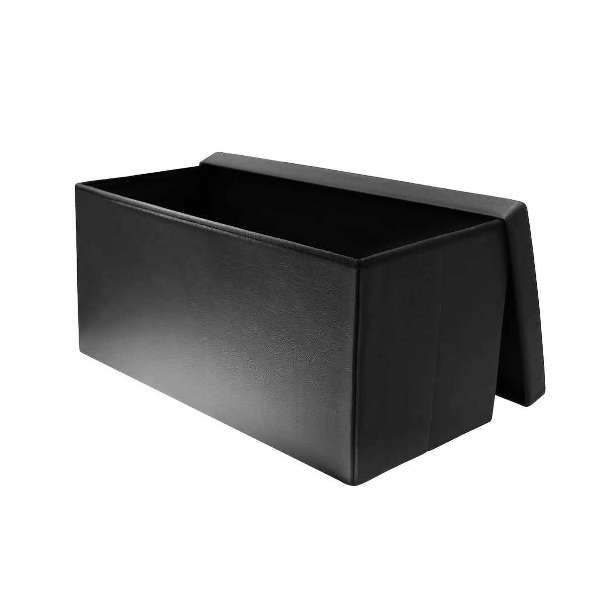 Coffre Banc Pliable Pu Noir