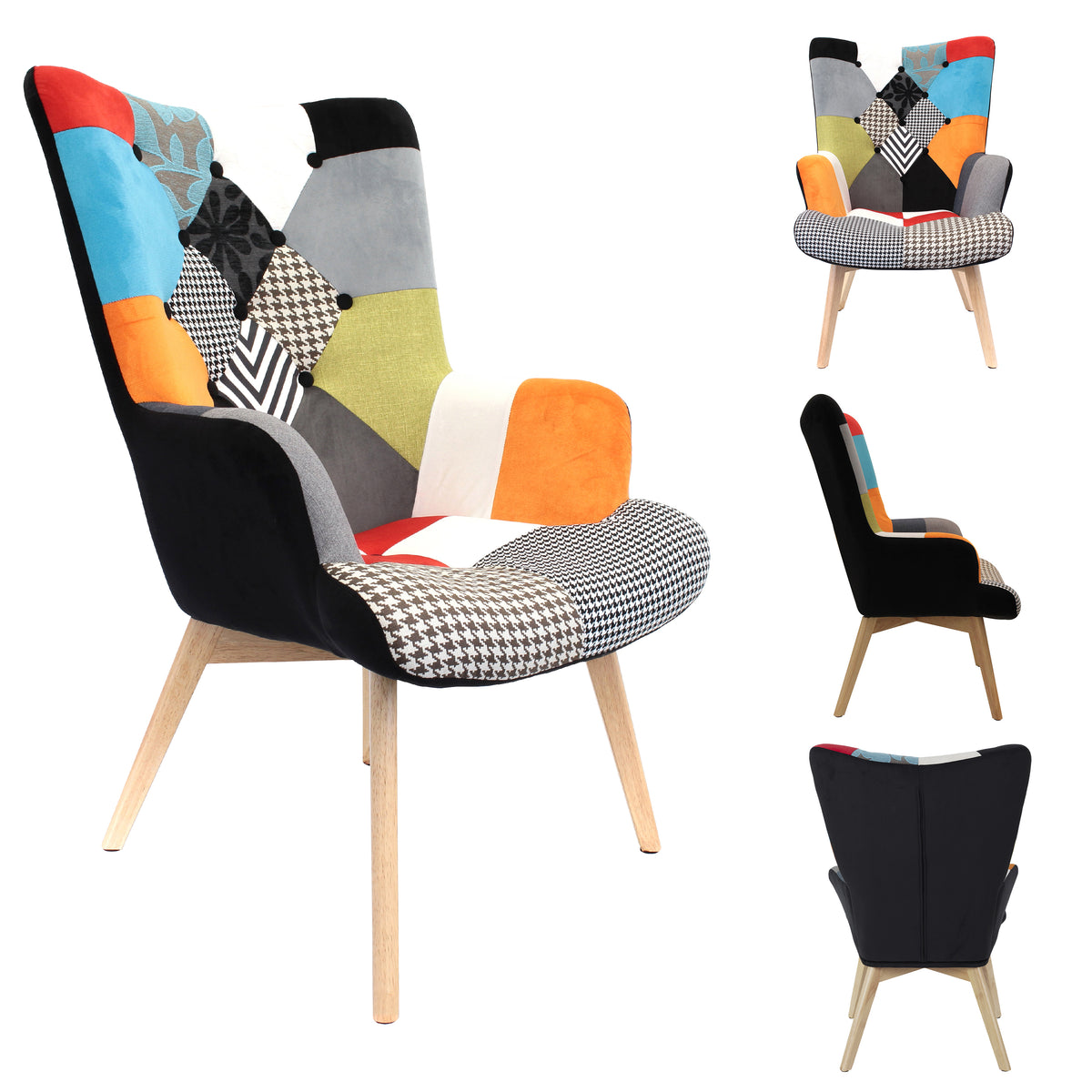Fauteuil Helsinki Patchwork