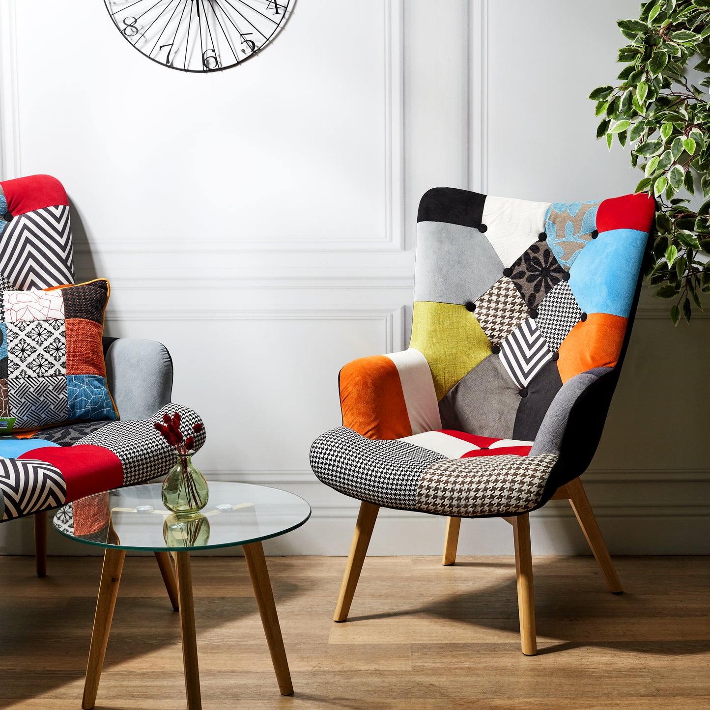 Fauteuil Helsinki Patchwork