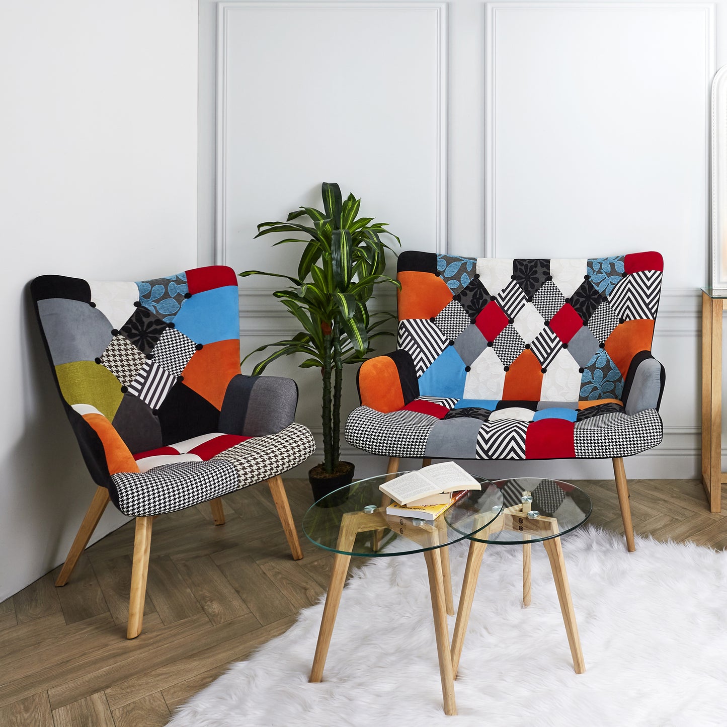 Fauteuil Helsinki Patchwork