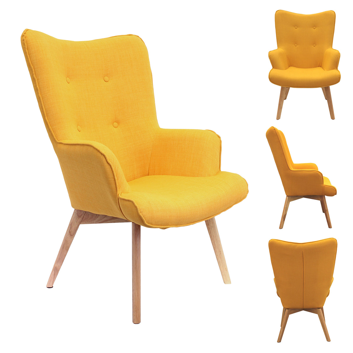 Fauteuil Helsinki Jaune