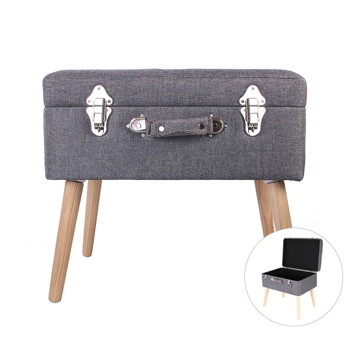 Coffre Valise Gris Fonce