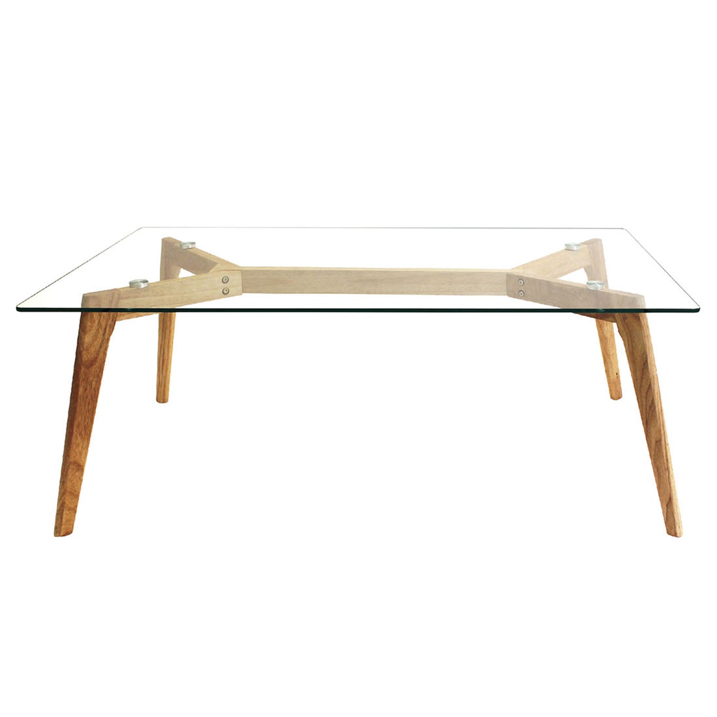 Table Rectangulaire En Verre 110X60X45Cm