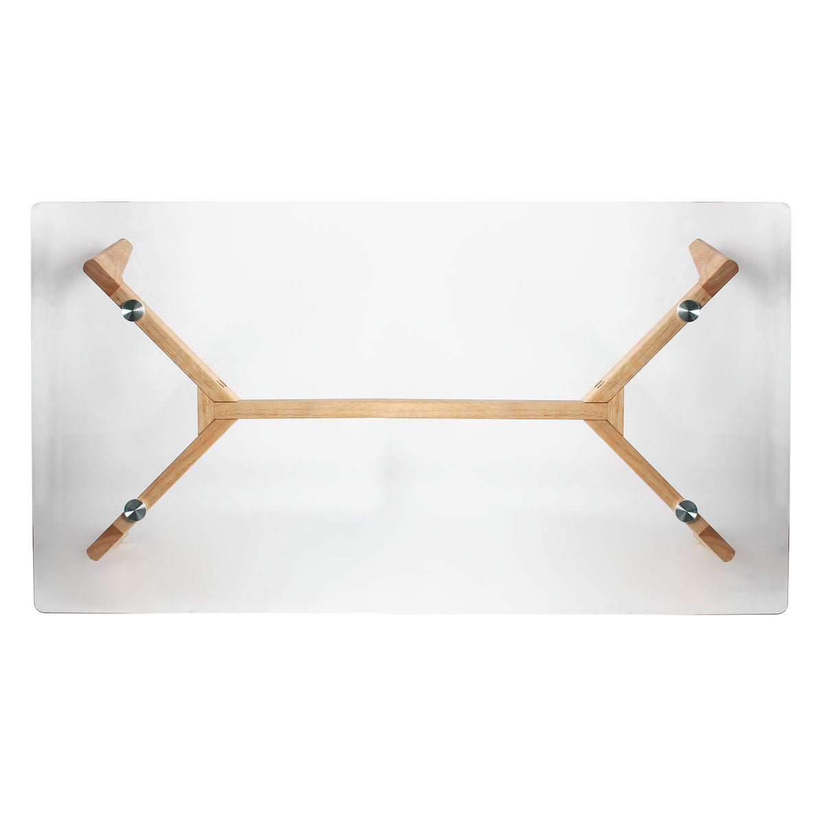 Table Rectangulaire En Verre 110X60X45Cm
