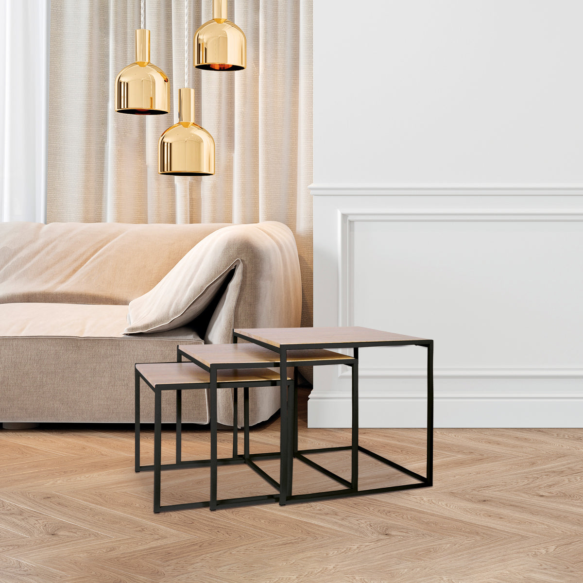 Table Gigogne Carree X3