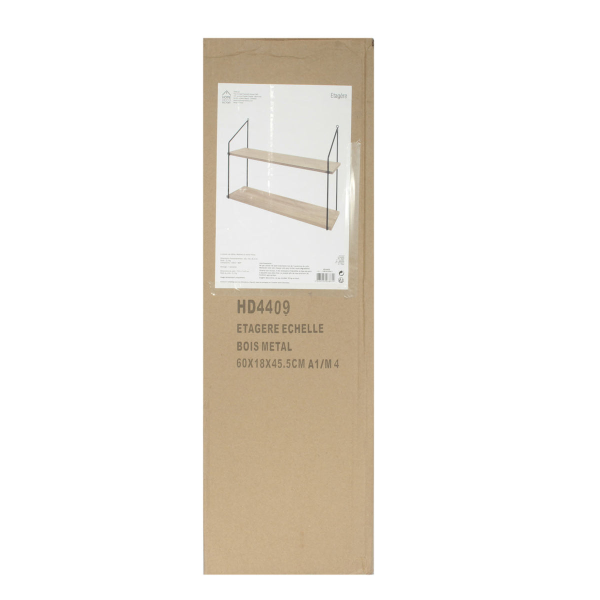 Etagere Echelle 2 Plateaux 45.5X18X60Cm