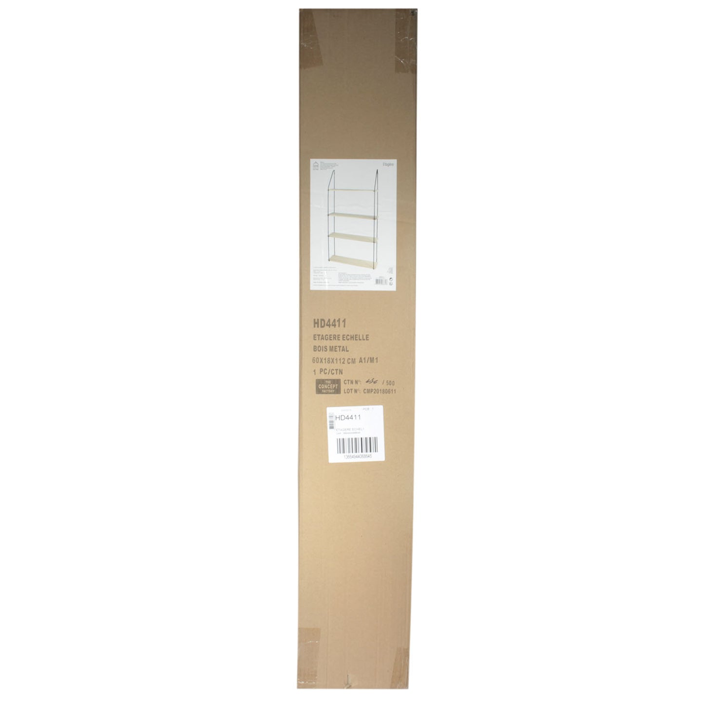 Etagere Echelle 4 Plateaux 112X18X60Cm
