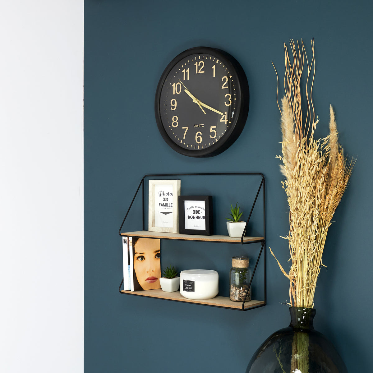 Etagere Filaire Murale Double H