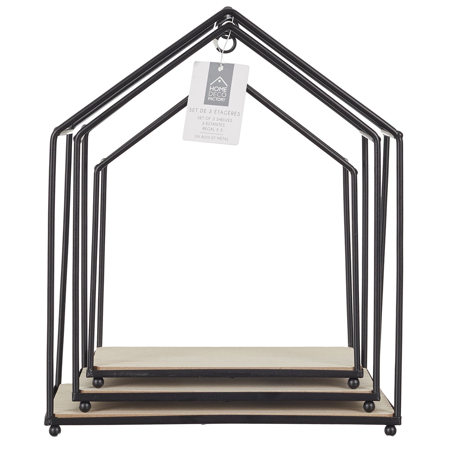 Etagere Maison Filaire X3