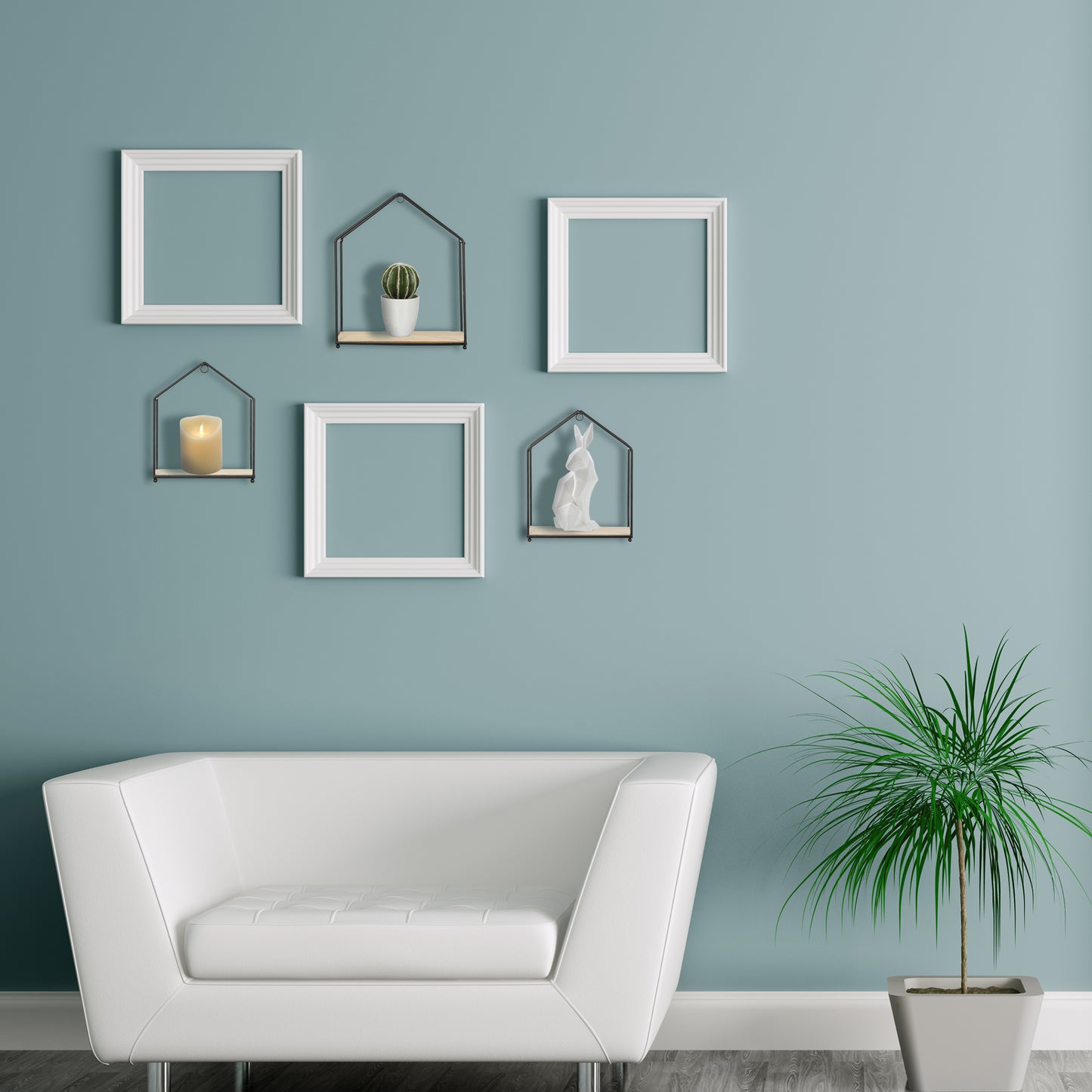 Etagere Maison Filaire X3