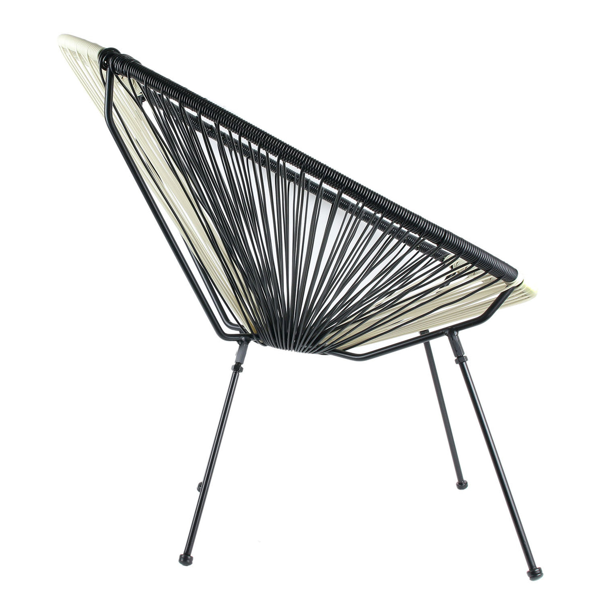 Chaise Mexico Beige Et Noir
