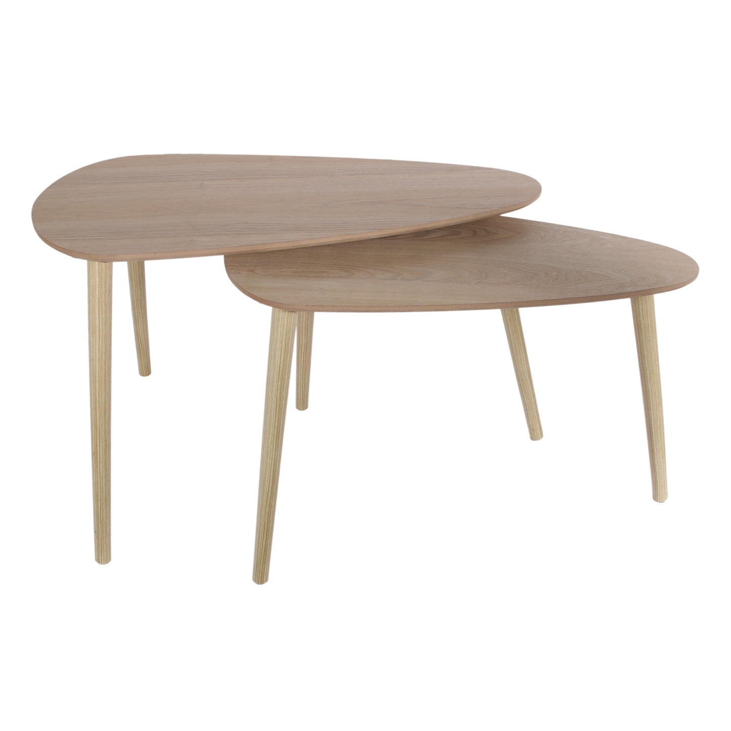 Table Gigogne Bois Galet X2