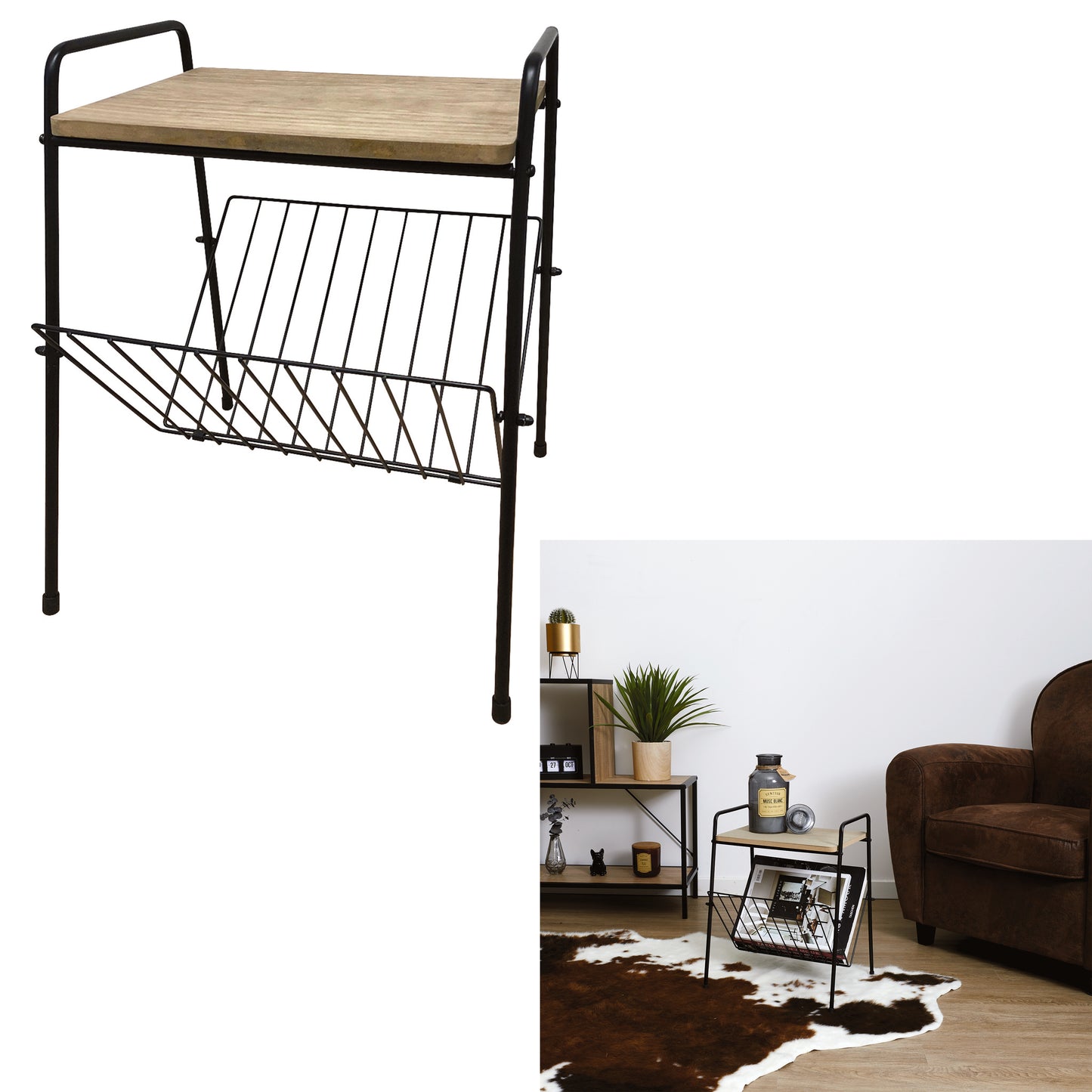 Table D Appoint Porte Revues 45.5X36X29.5Cm