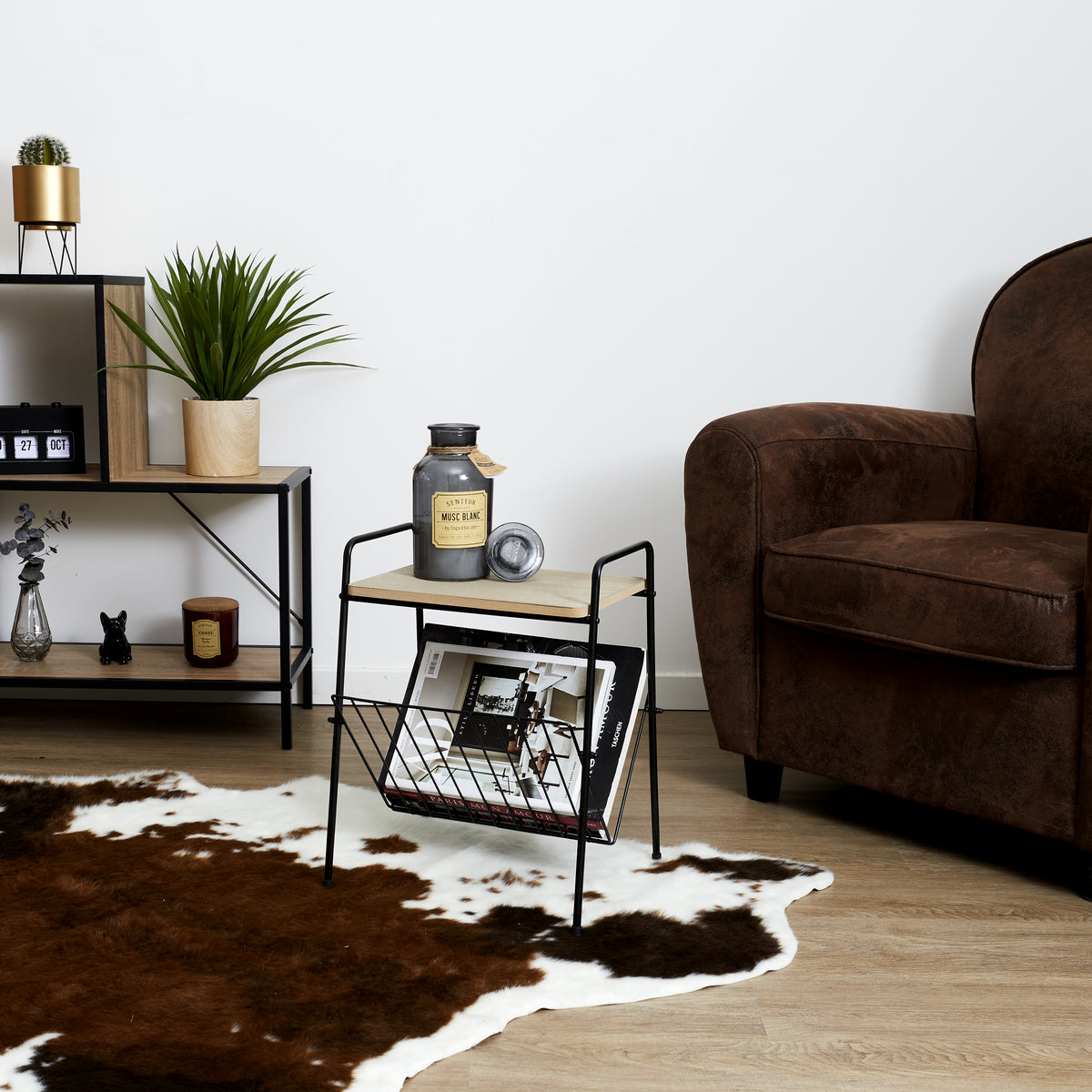 Table D Appoint Porte Revues 45.5X36X29.5Cm