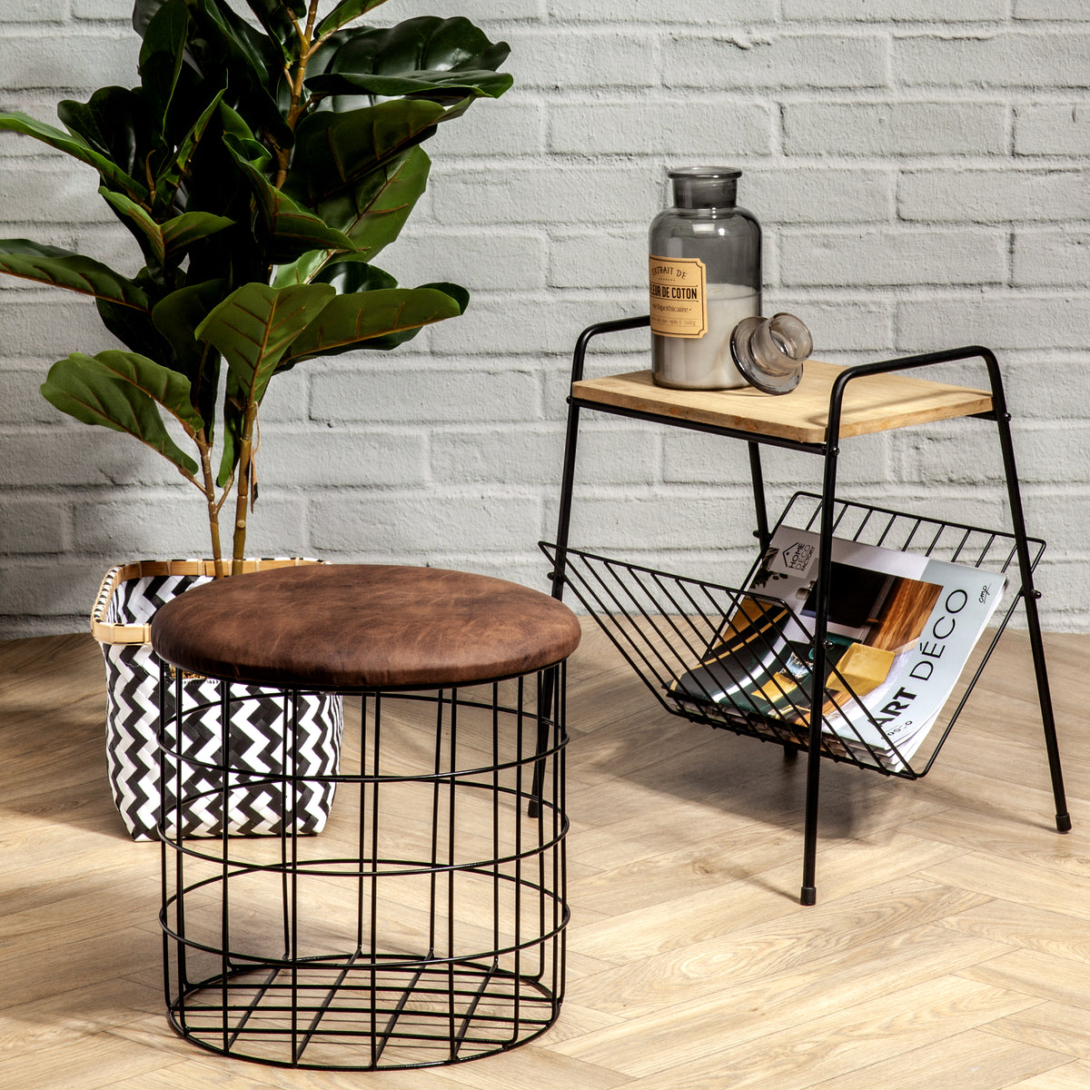 Table D Appoint Porte Revues 45.5X36X29.5Cm