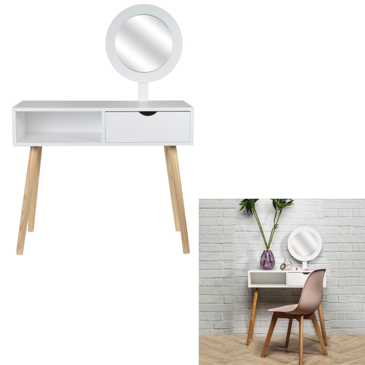 Coiffeuse Aurore Blanc