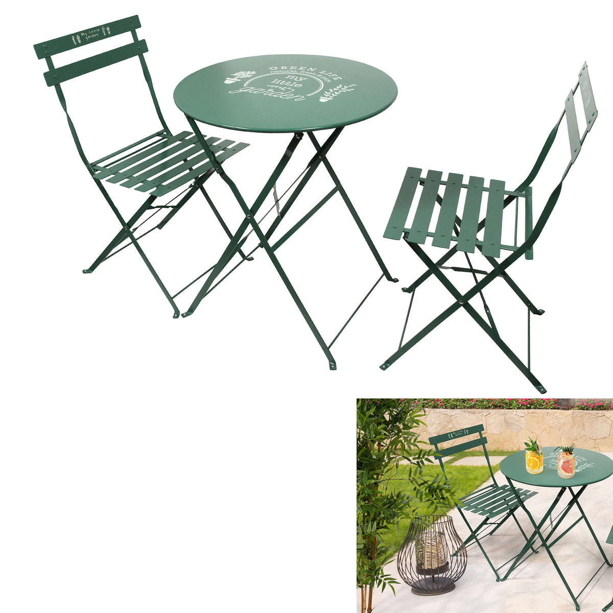Table De Jardin Et Chaises X2 Little Market
