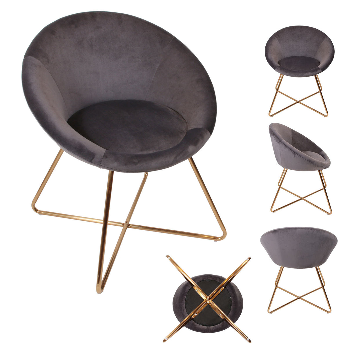 Fauteuil Karl Gris
