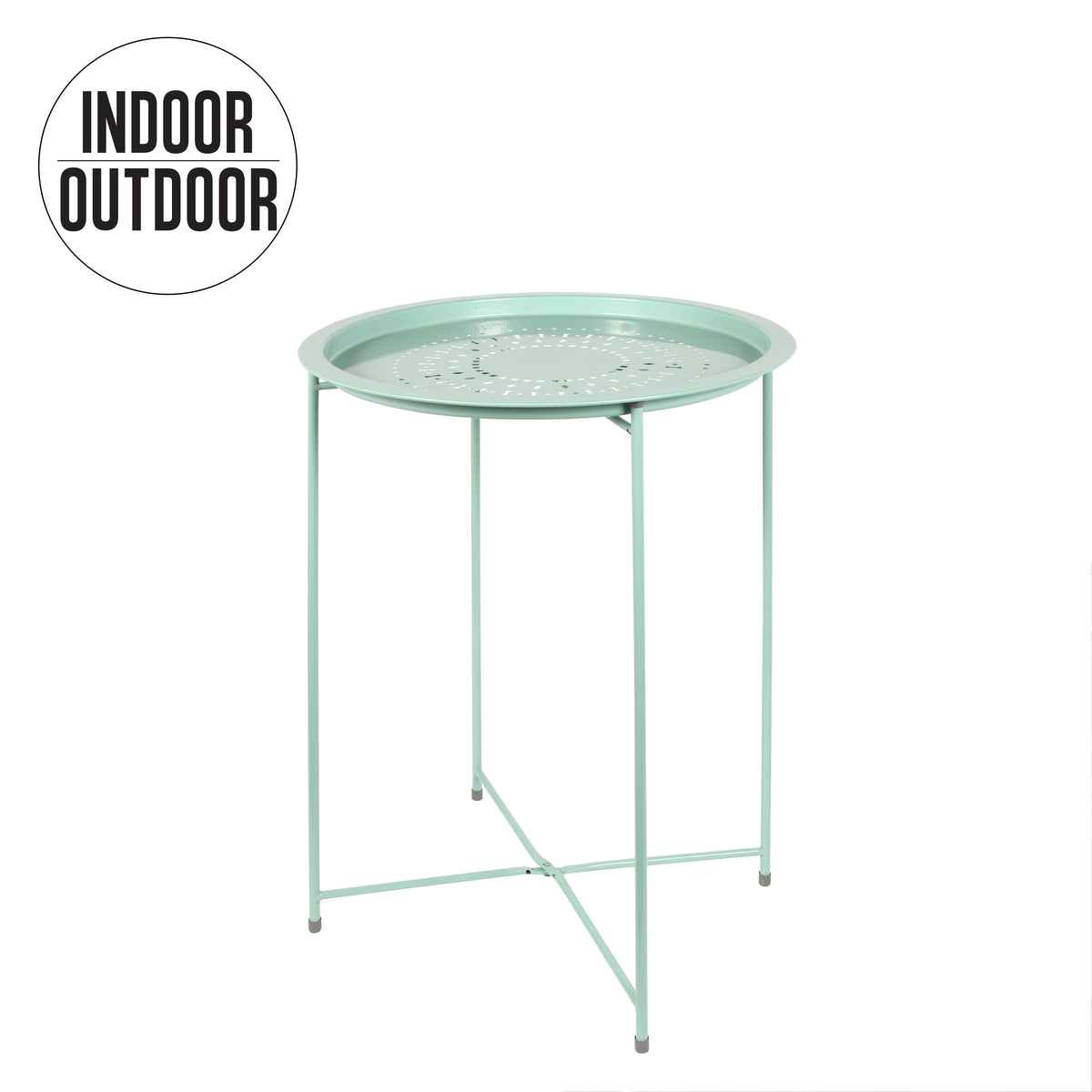 Table D Appoint Metal Vert Deau 60X46X46Cm