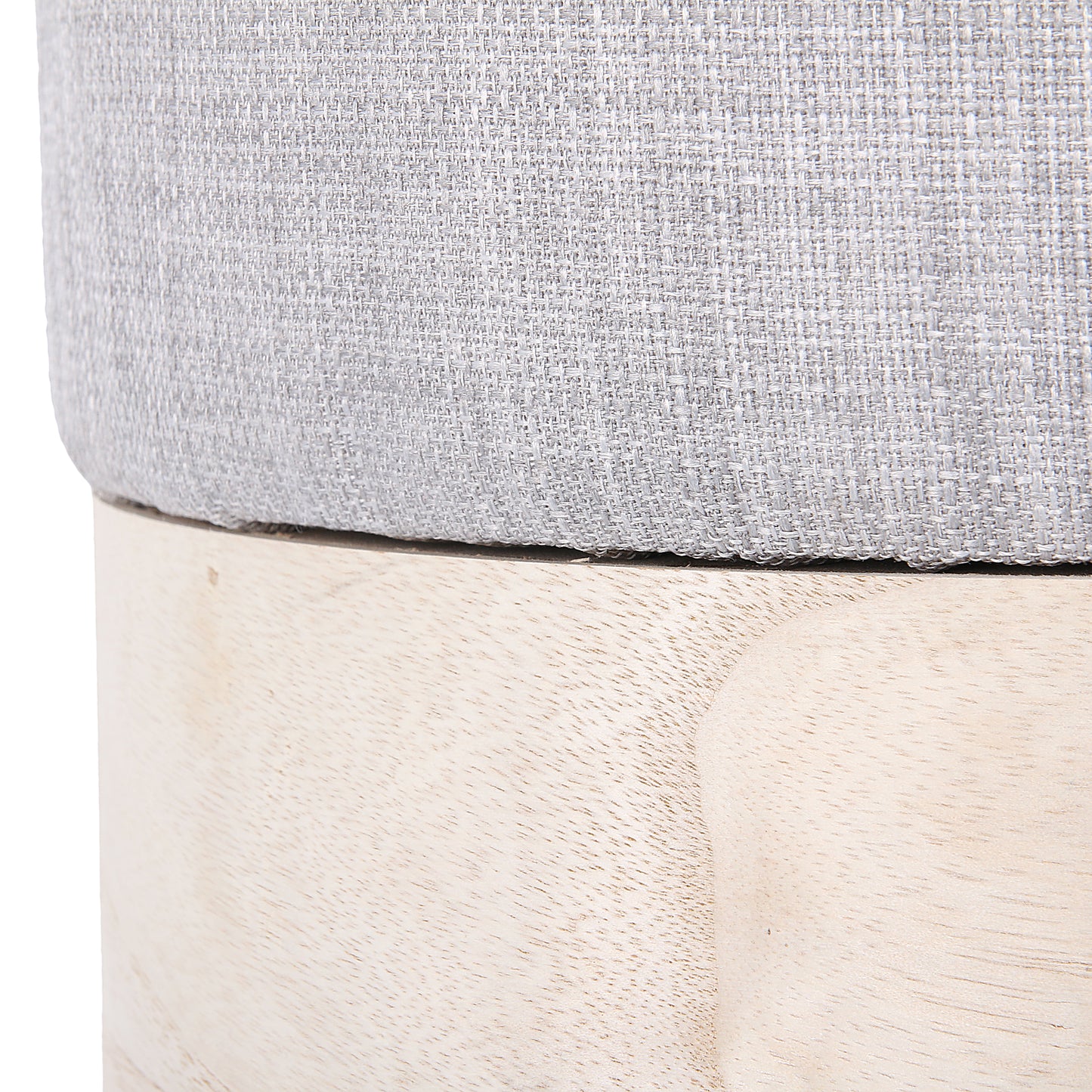 Pouf Scandinave Gris Clair 30Cm