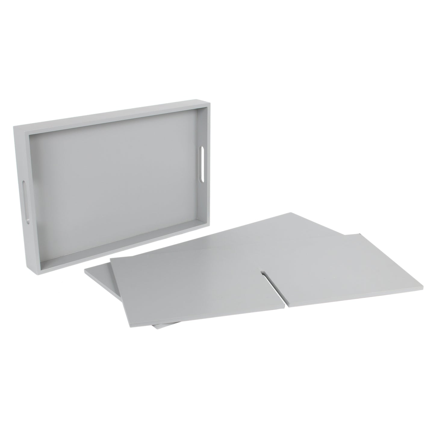 Table D Appoint Plateau Amovible Gris