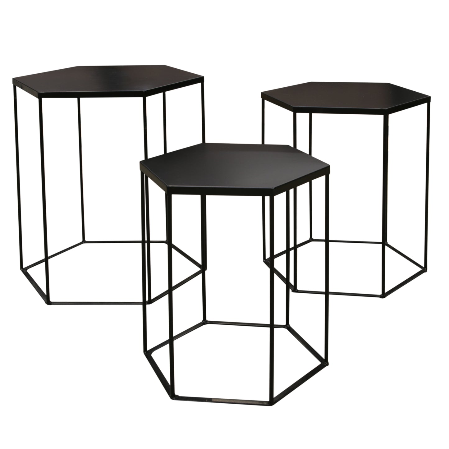 Table Metal Hexagone X3 Alveola