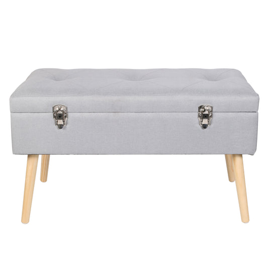 Banc Coffre Valise Gris Clair