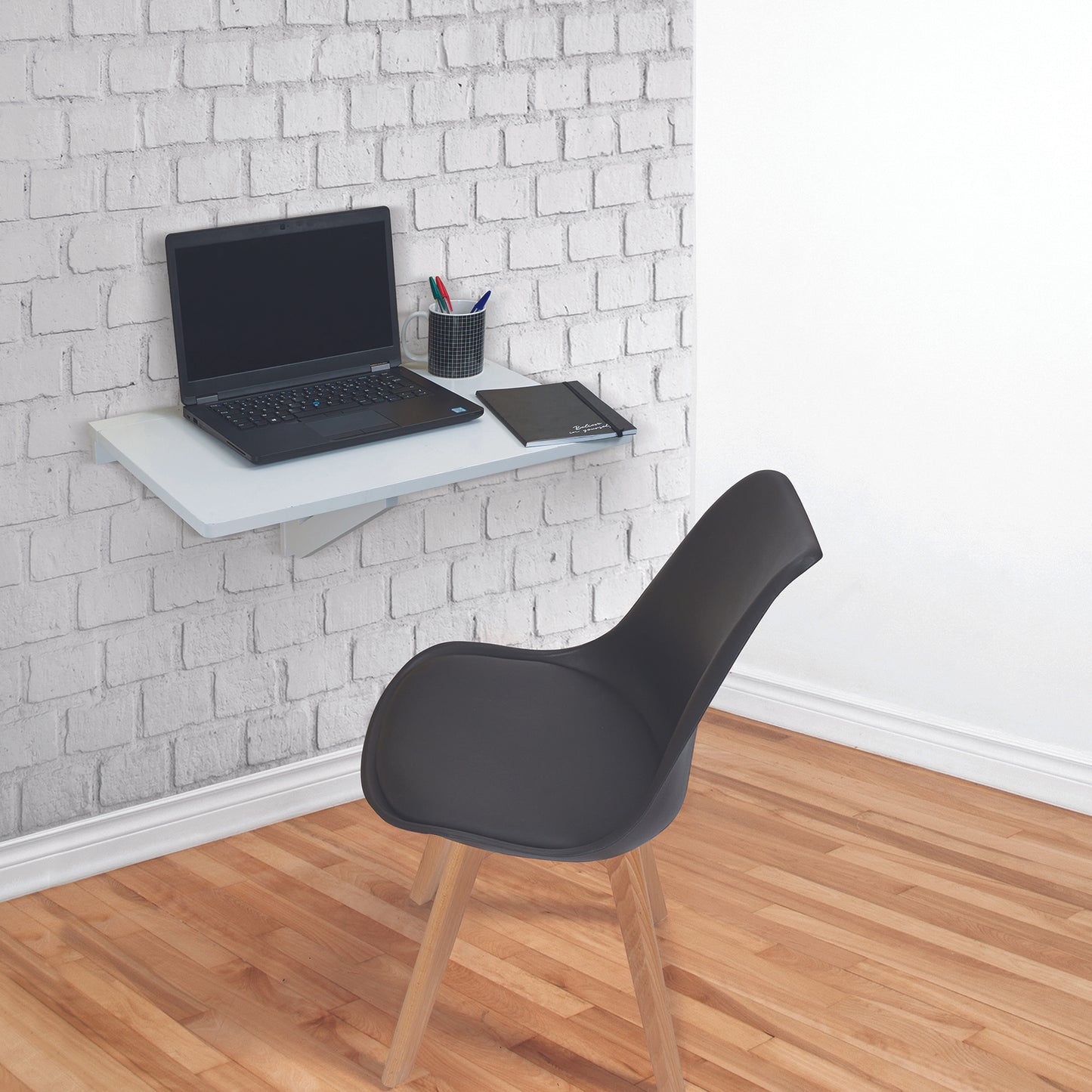Table Murale Pliante Blanc Mila