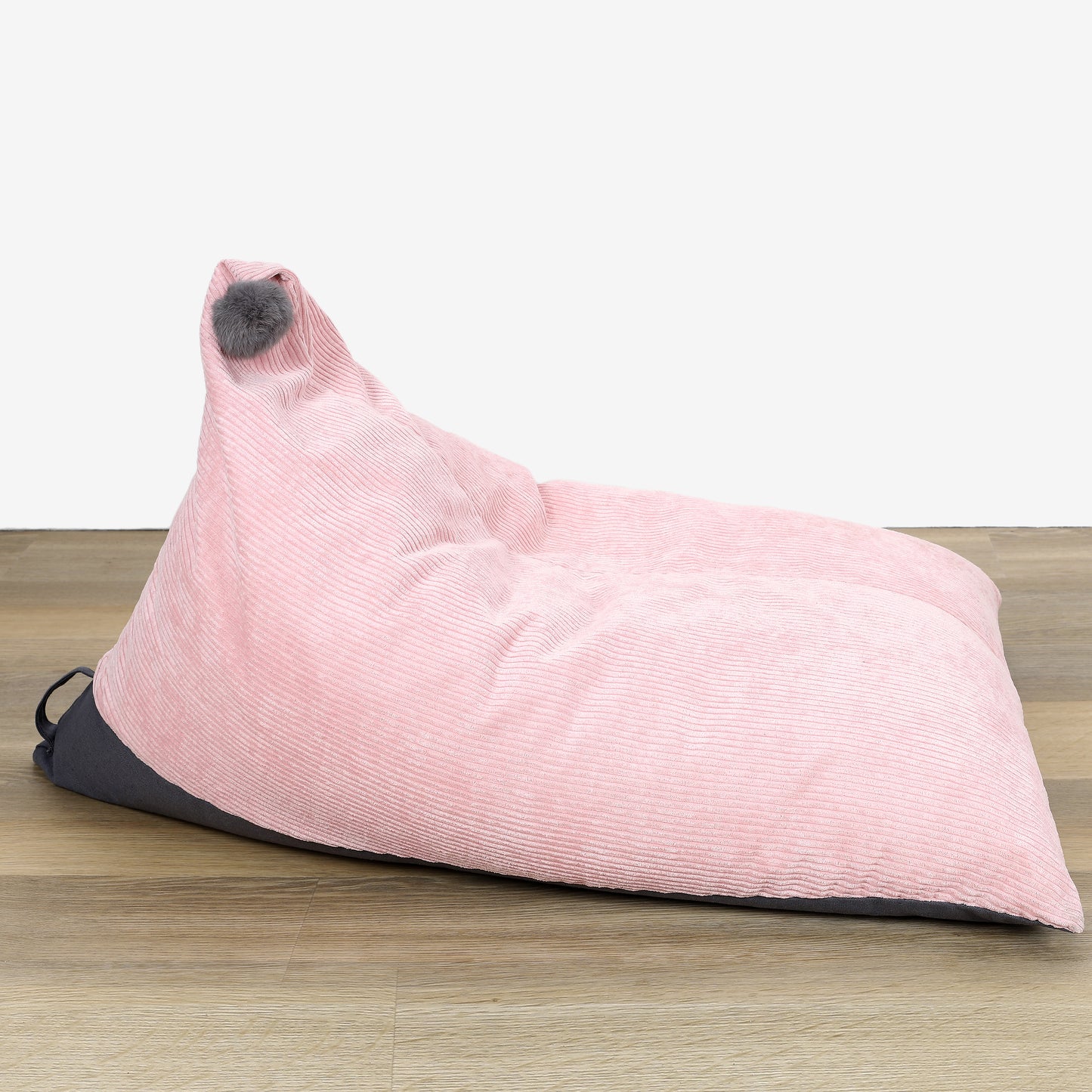 Pouf Velours Cotele Rose Malo