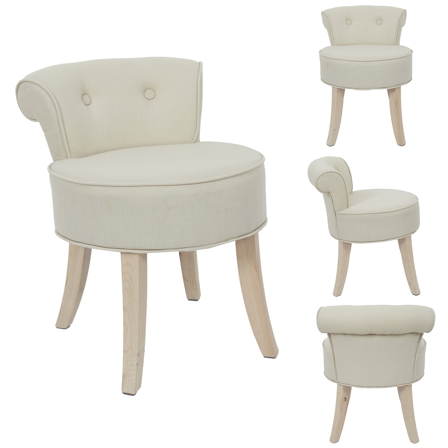 Tabouret Eleonor Beige