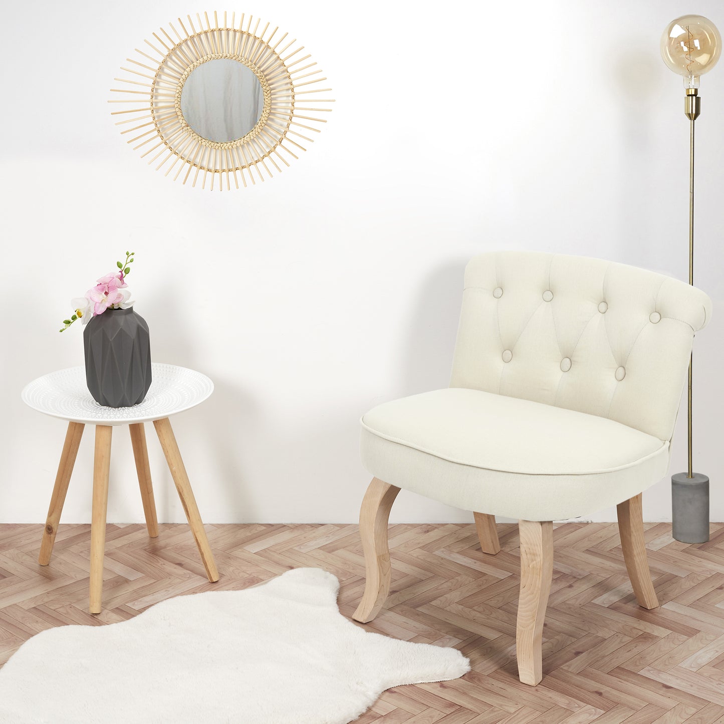 Fauteuil Eleonor Beige