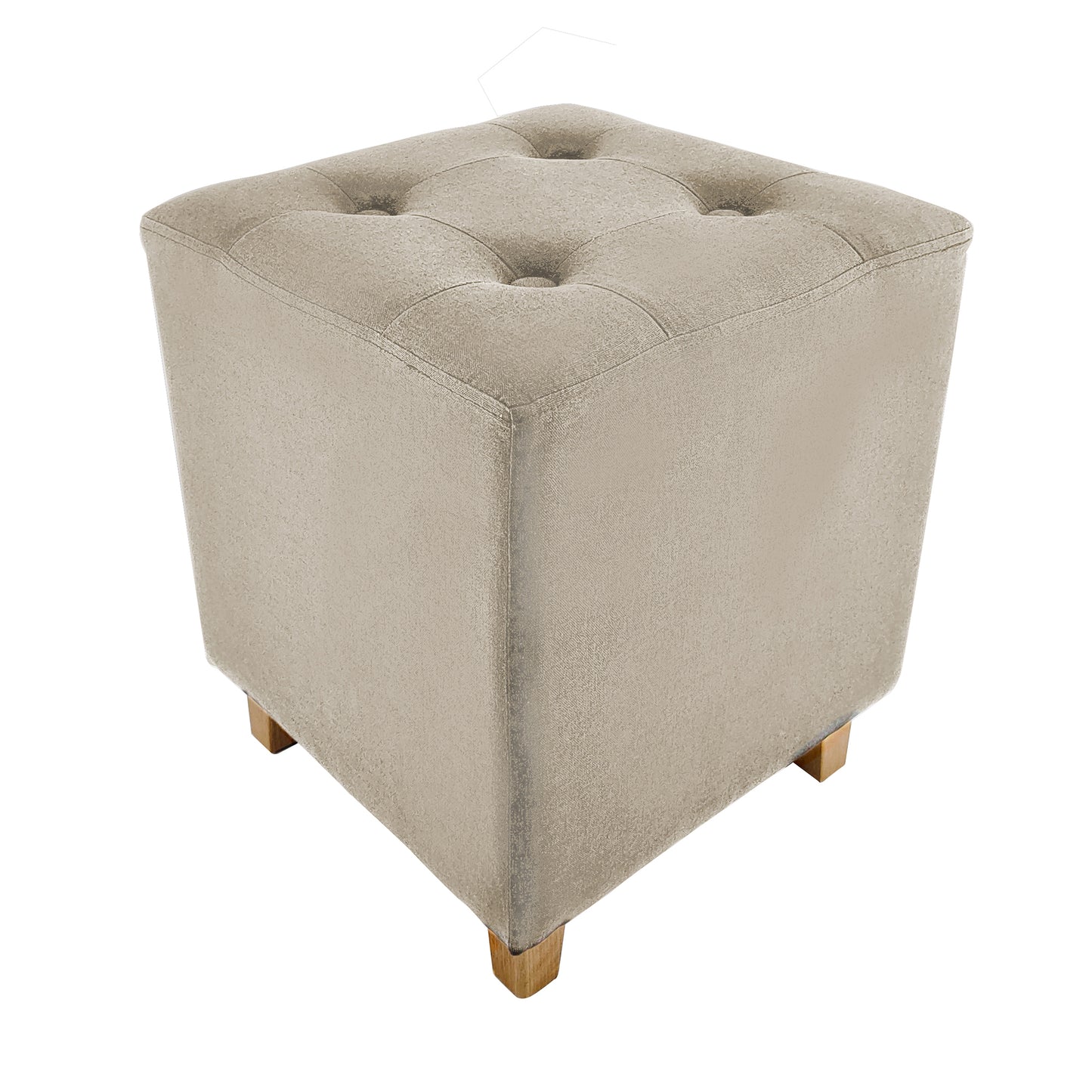Pouf Carre Hippolyte Beige