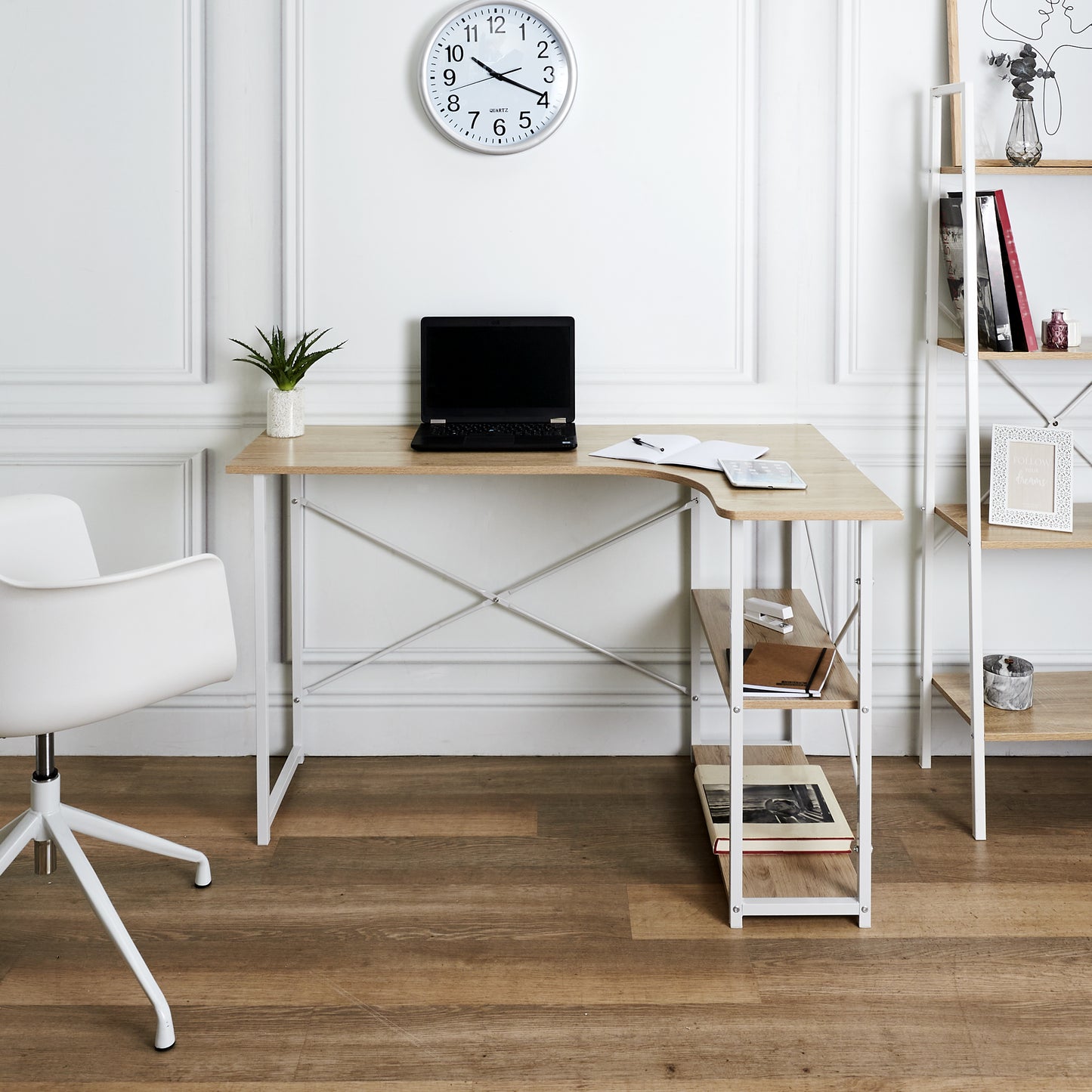 Bureau D Angle Job Blanc
