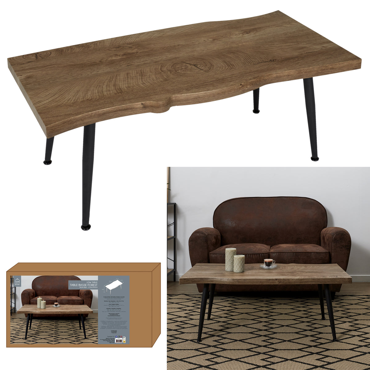 Table Basse Forest Noir